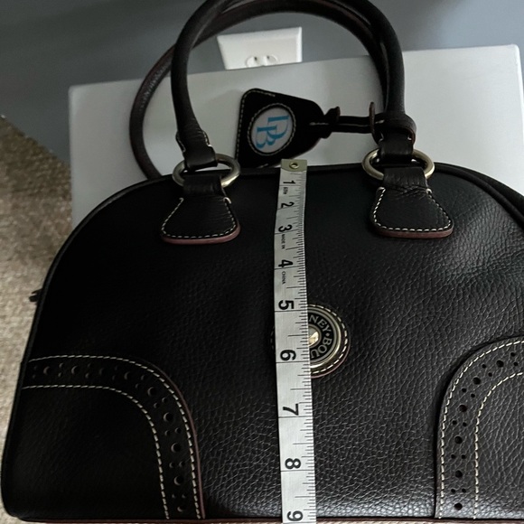 Dooney & Bourke Medium Domed Satchel Brown T’Moro Pebbled Leather Purse EUC - Picture 9 of 15